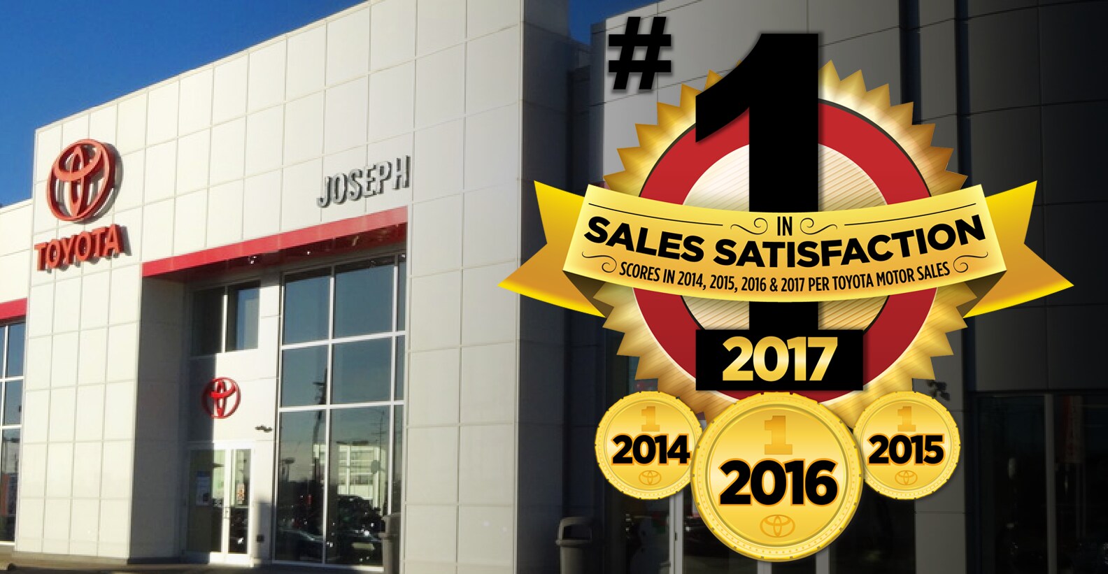 Joseph Toyota #1 in Sales Satisfaction