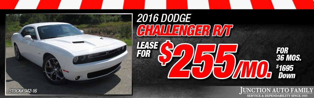 2016 Dodge Challenger R/T Lease Special available at Junction Dodge in Chardon, OH