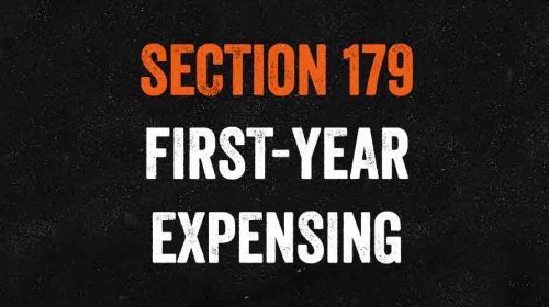 Section 179 First-Year Expensing