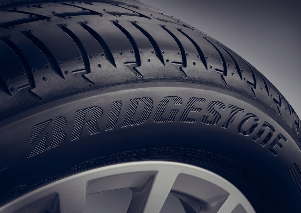 closeup Bridgestone tire
