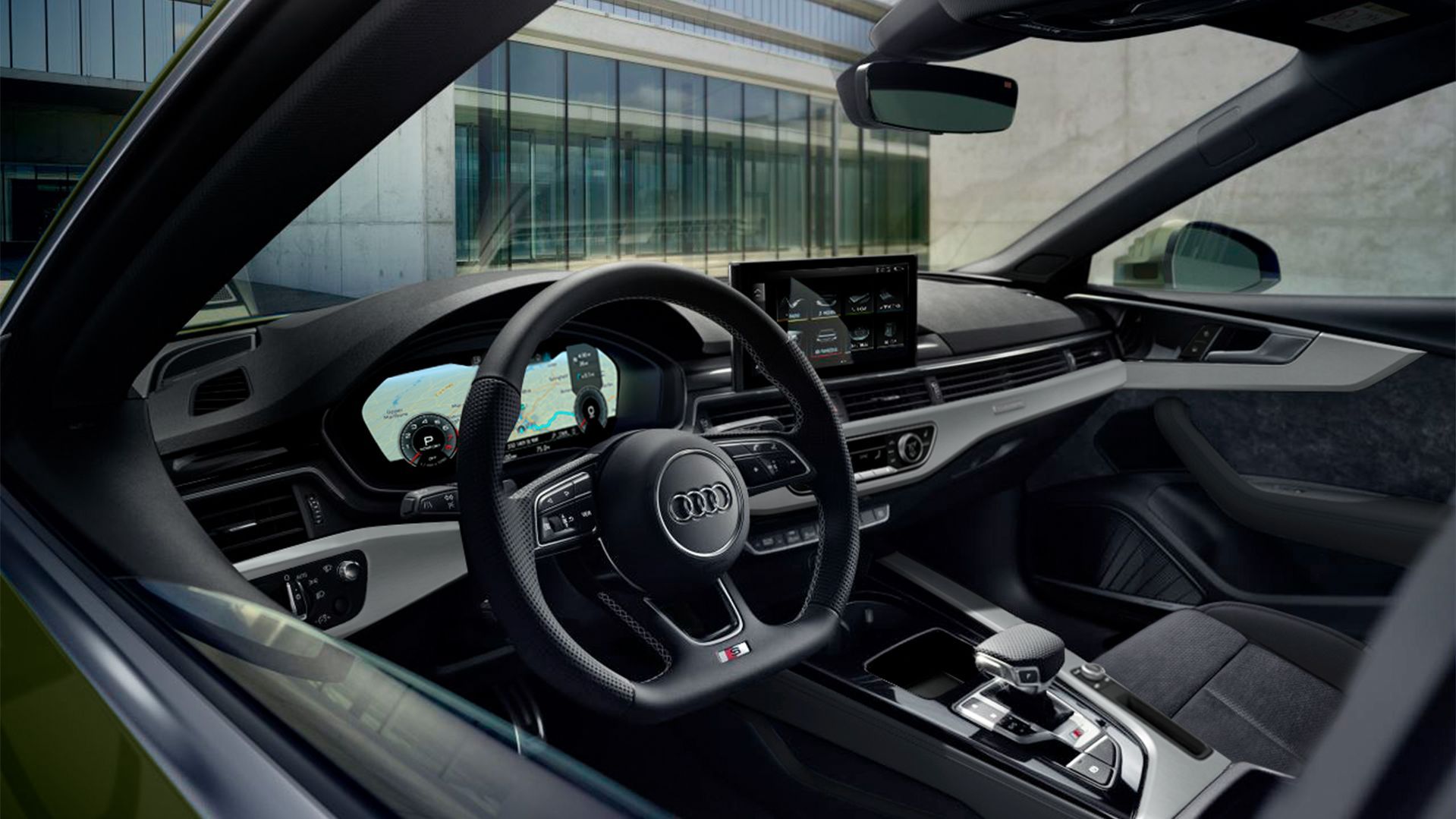 Interior of the 2020 Audi A5