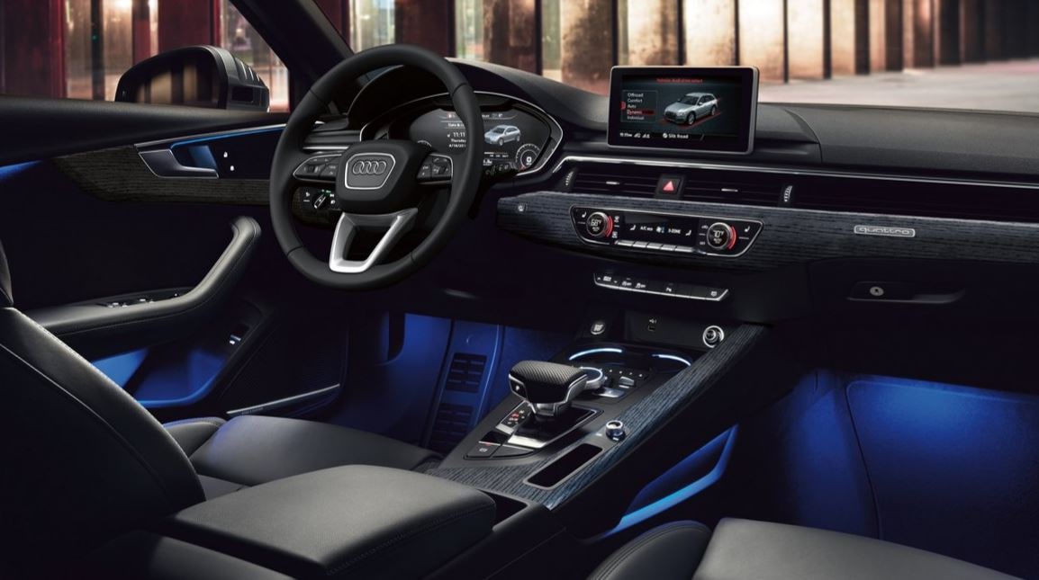 Interior of the 2019 Audi A4