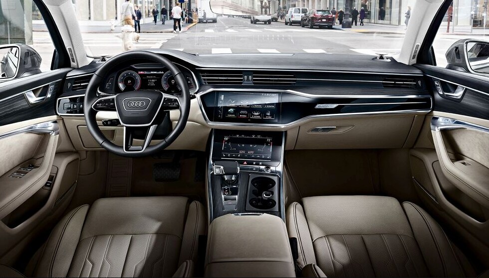Interior of the 2020 Audi A6