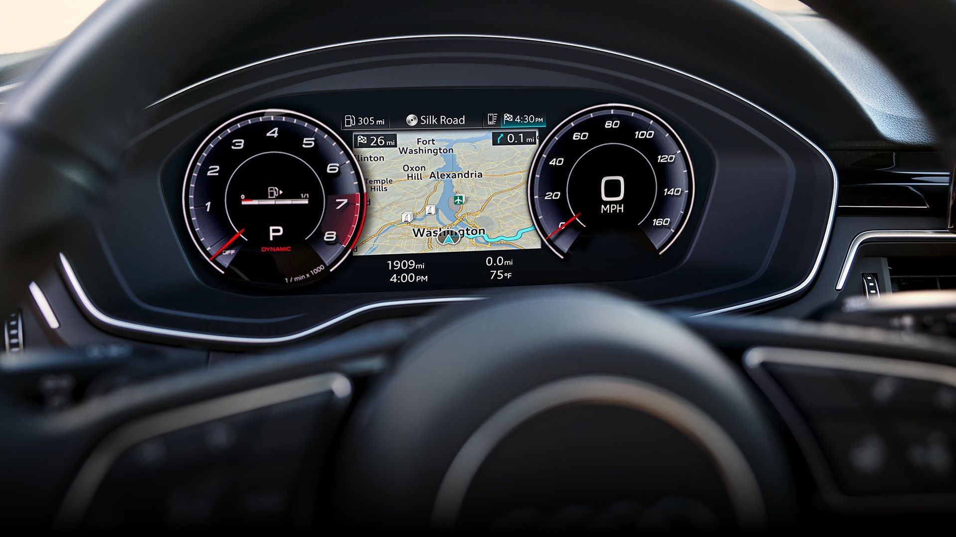 View Your Speed and Drive Modes While Driving Around in the 2020 Audi A5!