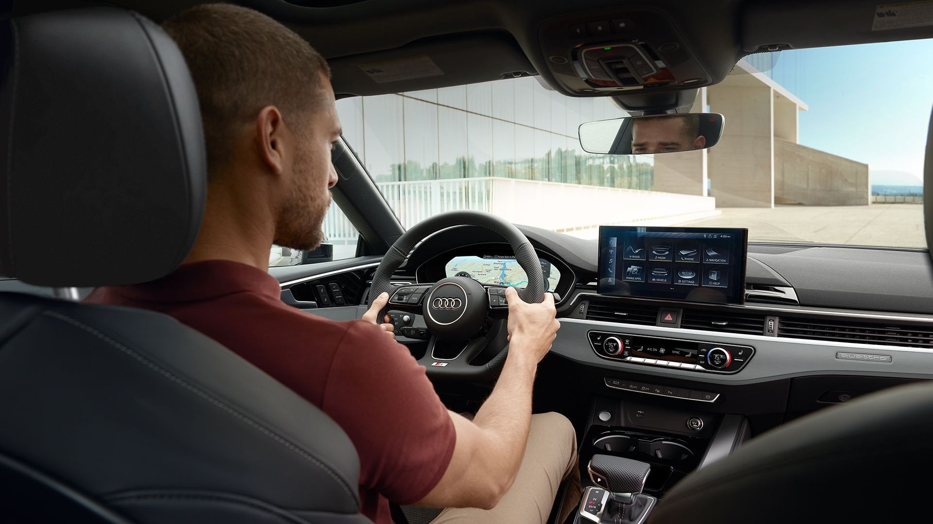 Interior of the 2020 Audi A5