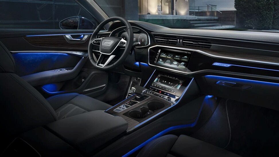 Interior of the 2020 Audi A6