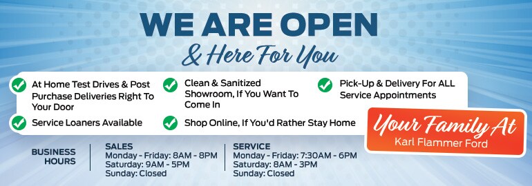 We Are Open