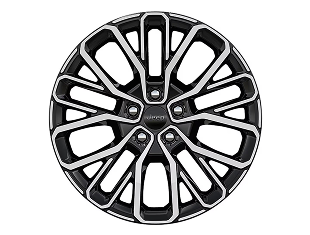 21-Inch Machined Gray with Mid-Gloss Granite Crystal Painted Pockets