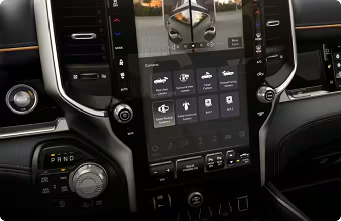 TRAILER REVERSE GUIDANCE WITH DYNAMIC GRIDLINES*