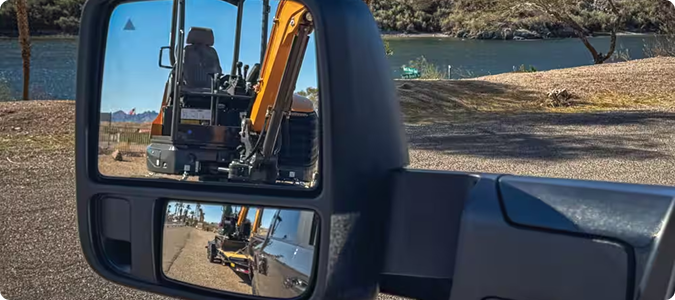 CLASS-EXCLUSIVE AVAILABLE POWER CONVEX TRAILER TOW MIRRORS