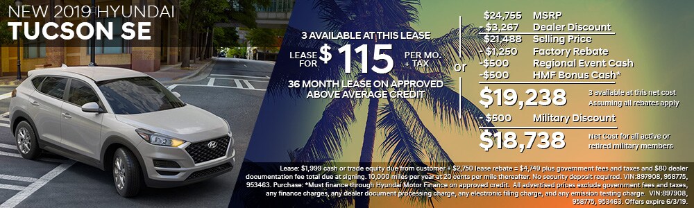 New 2019 Hyundai Specials Kearny Mesa Hyundai San Diego Ca