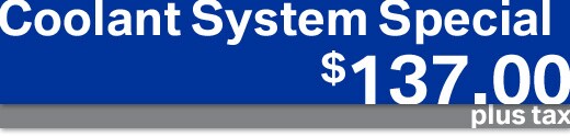 Coolant System Special
