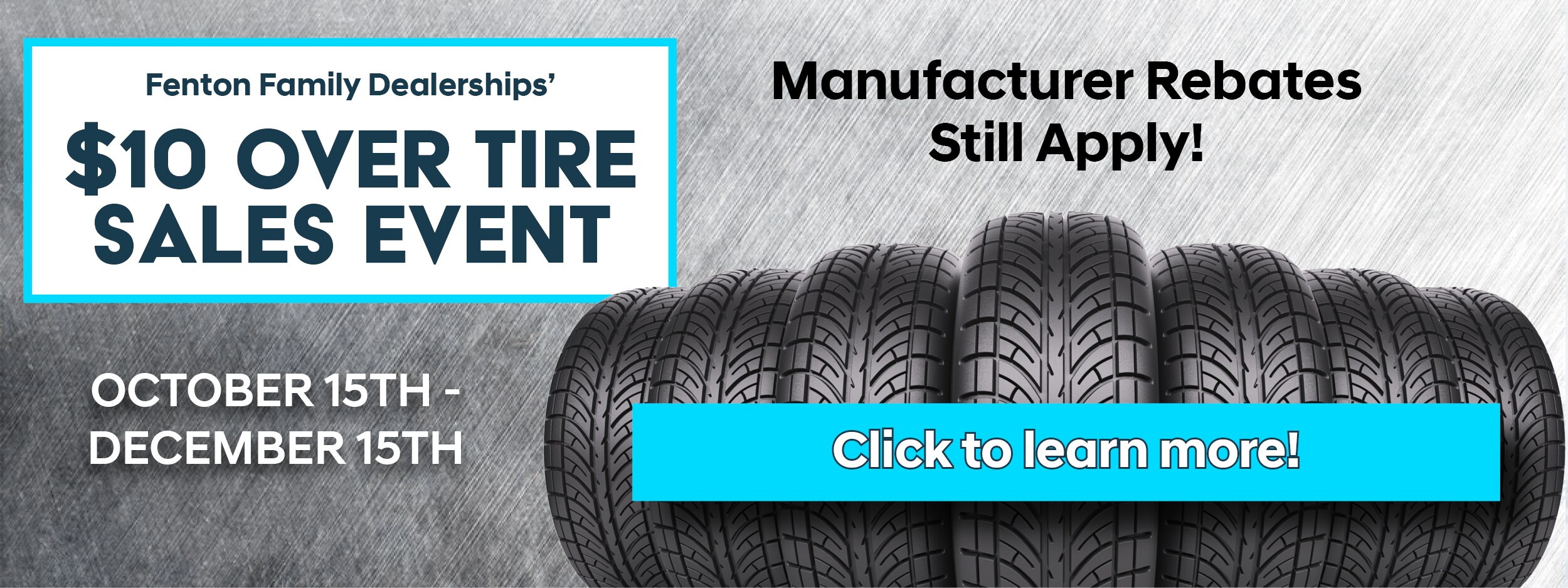 $10 Over Tire Sales Event