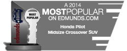 Honda Pilot named a 2014 Most Popular Vehicle by Edmunds.com