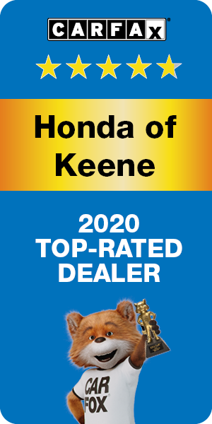 Honda of Keene is a 2020 Top-Rated Dealer!