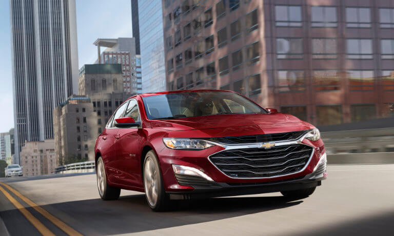 2025 Chevy Malibu driving in city