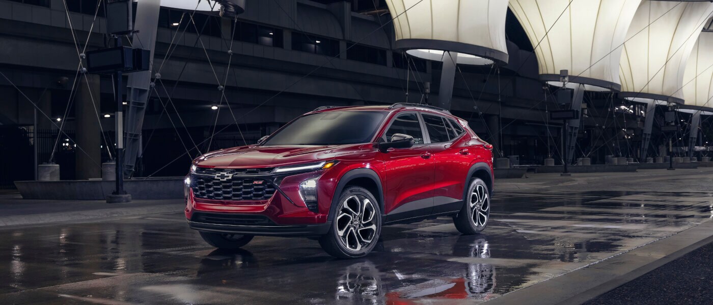 2025 Chevy Trax parked in a warehouse