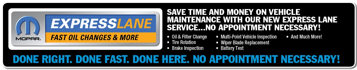 Express Service For Jeeps Chryslers FIATs and more