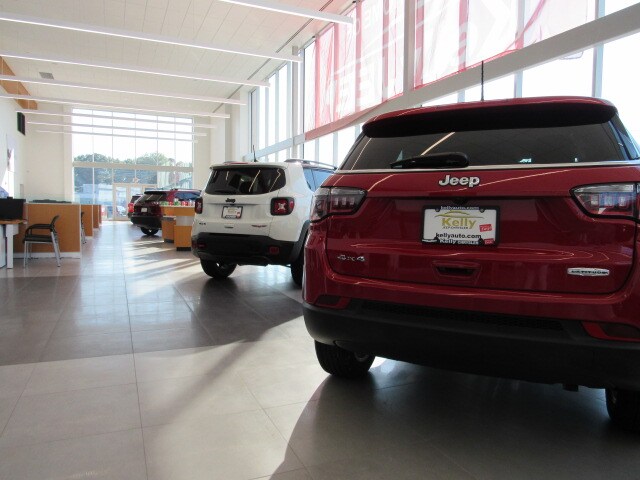 Inside our Kelly Jeep Chrysler Showroom in Lynnfield, MA