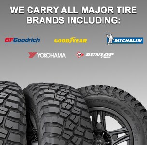 We Carry Major Tire Brands At Kelly Jeep Chrysler