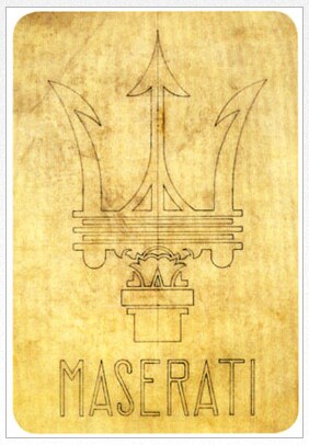 Original Maserati Logo by Mario Maserati