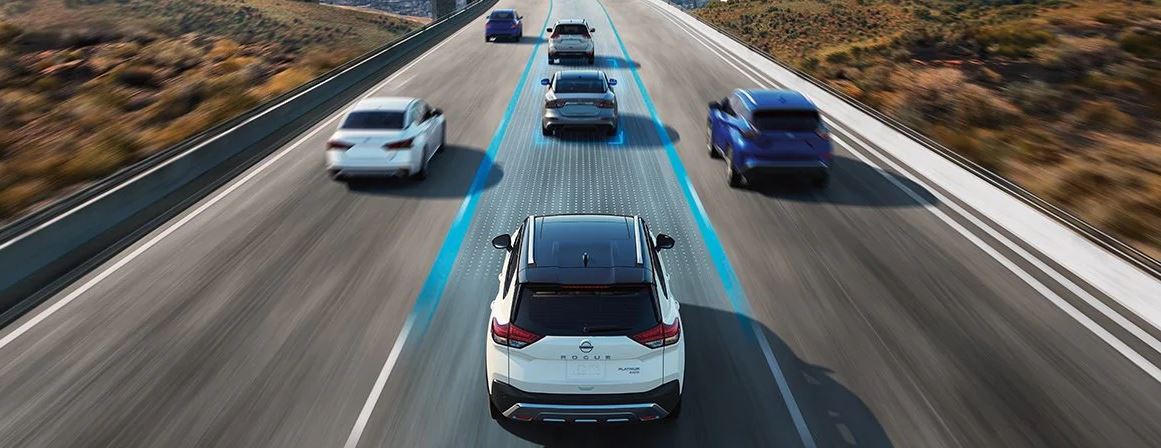 Available Nissan ProPILOT Assist with Navi-link on the 2021 Nissan Rogue