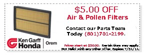 $5.00 OFF Air and Pollen Filter