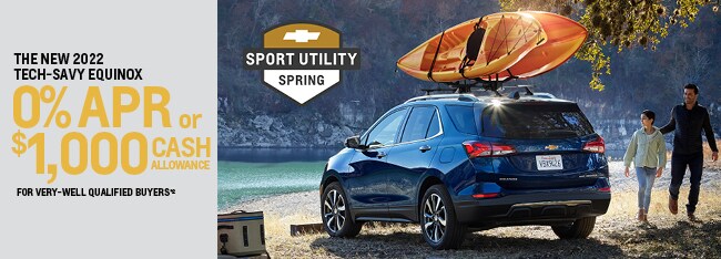 2022 Equinox 0% APR or $1,000 Bonus Cash
