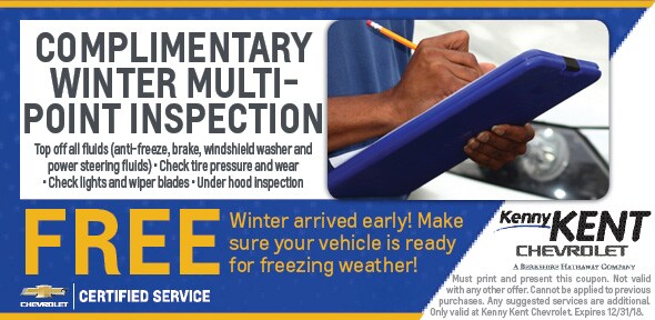 Complimentary Winter Multipoint Inspection Coupon