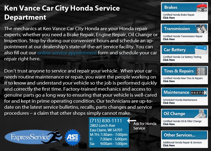 Ken vance car city honda service #6