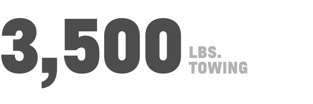 3,500 lbs. towing
