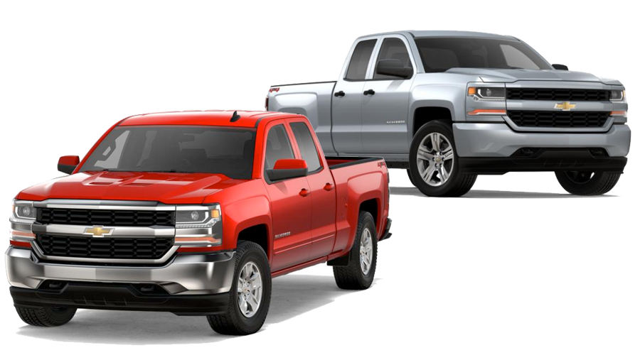 2018 Chevy Silverado 1500s shown