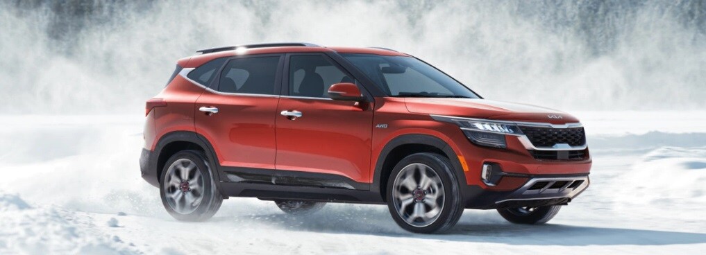 2022 Kia Seltos Parked On Snow 2022 Kia Seltos Parked On Snow