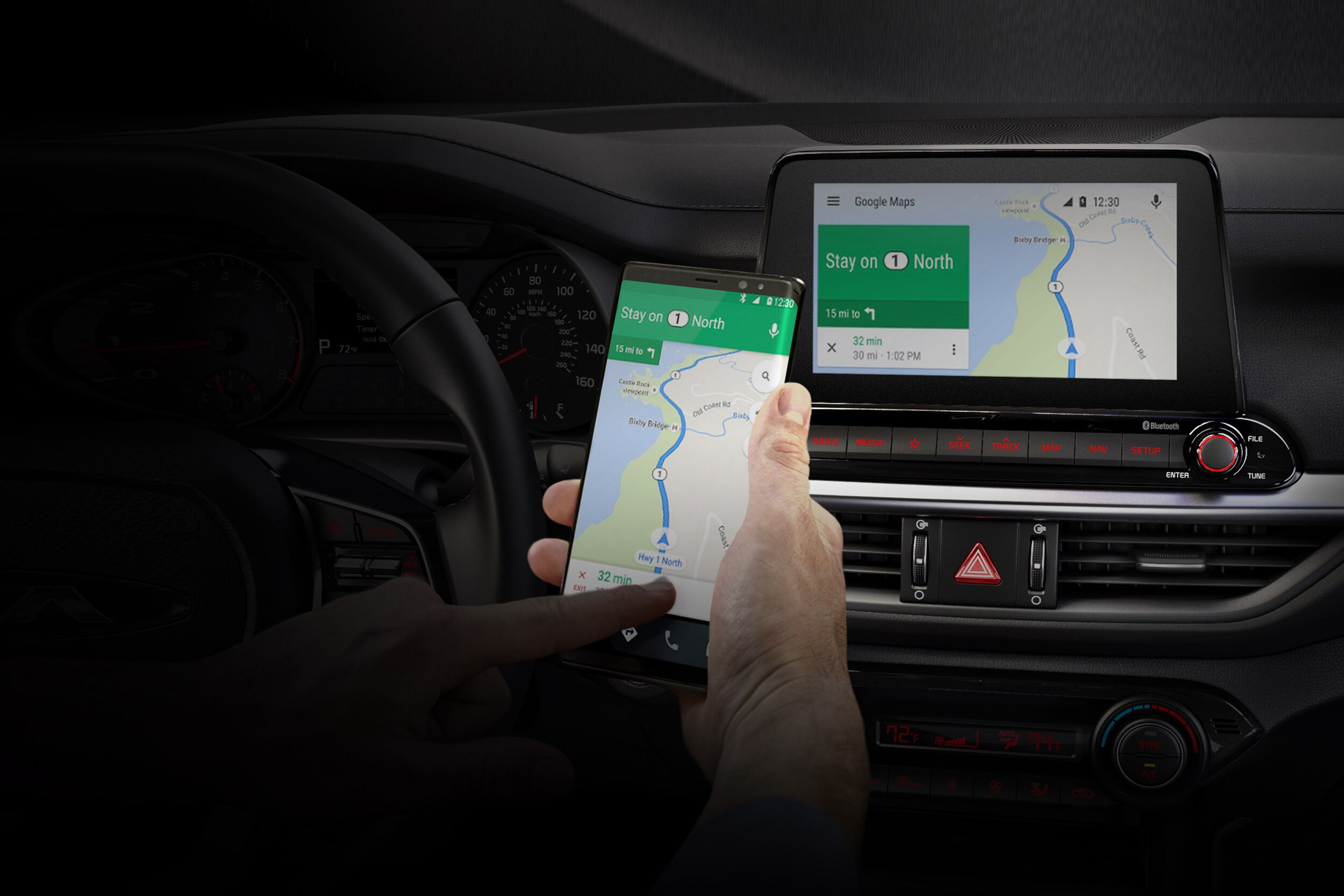 2020 Kia Country Forte GT Interior Apple Play