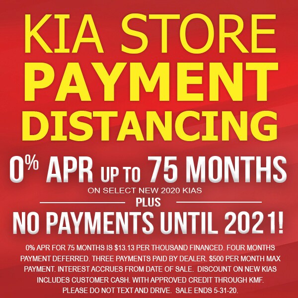 Kia Payment Distancing Kia Deferred Payment Offer Anniston AL