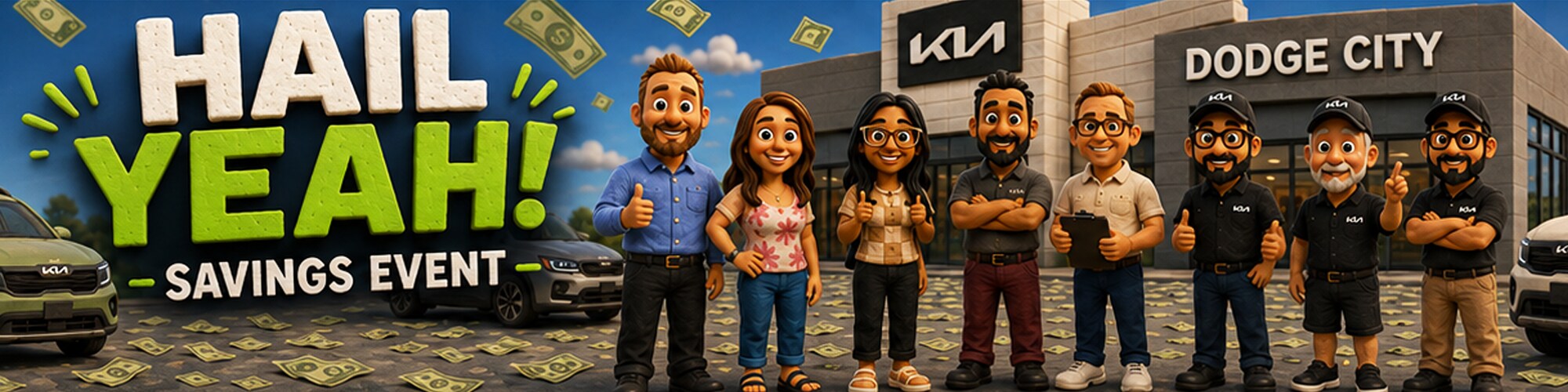 Kia of Dodge City Hail Sale