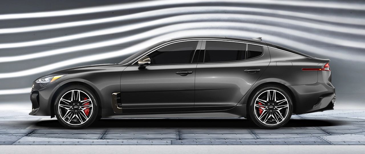 2022 Kia Stinger with aerodynamic design
