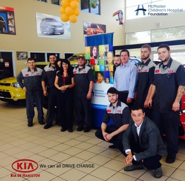 Kia of Hamilton Supports McMaster Children's Hospital For Drive Change