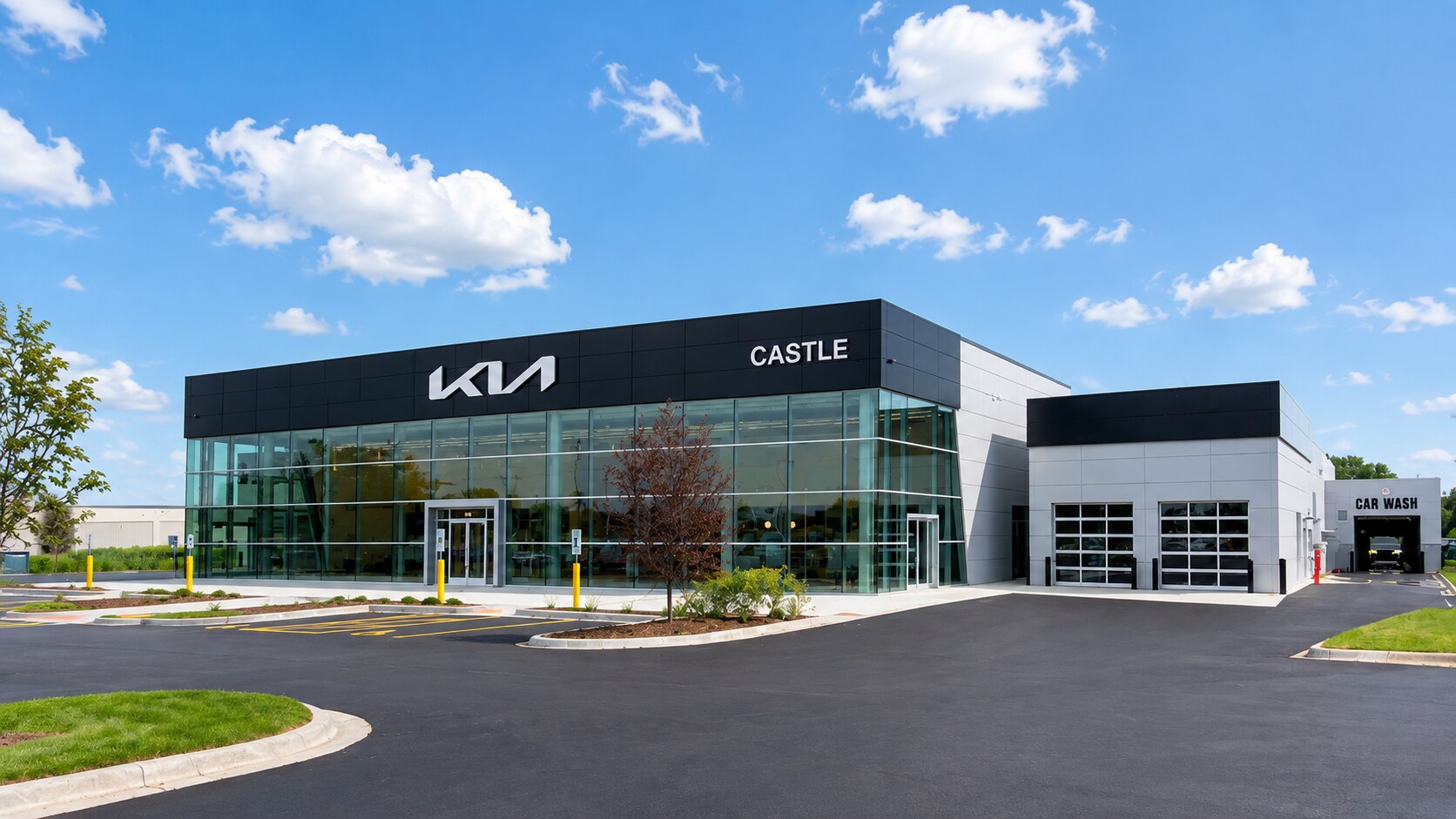 New Castle Kia McHenry dealership facility in McHenry, IL