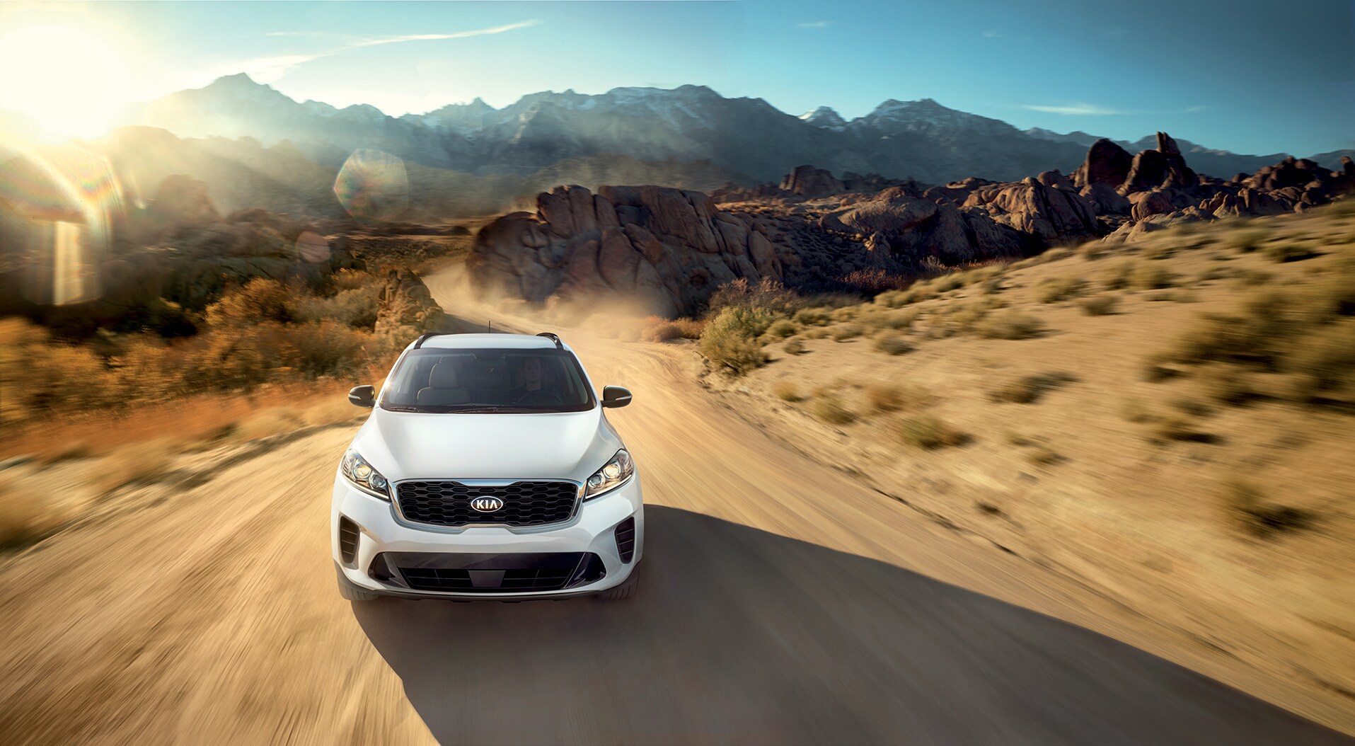 The 2020 Kia Sorento versus the 2020 Hyundai Santa Fe at Kia of New Bern of New Bern | White Sorento OffRoad
