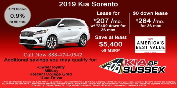 2019 Kia Sorento Internet Specials