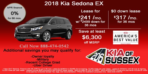 2018 Kia Sedona Internet Specials