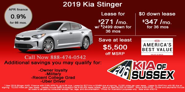 2019 Kia Stinger Internet Specials