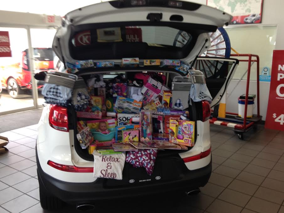 Donations from Kia West and Community