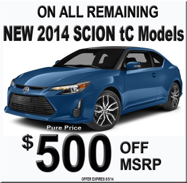 2014 Scion tC discount