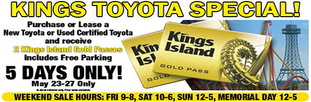 Kings Toyota Gold Pass Sale