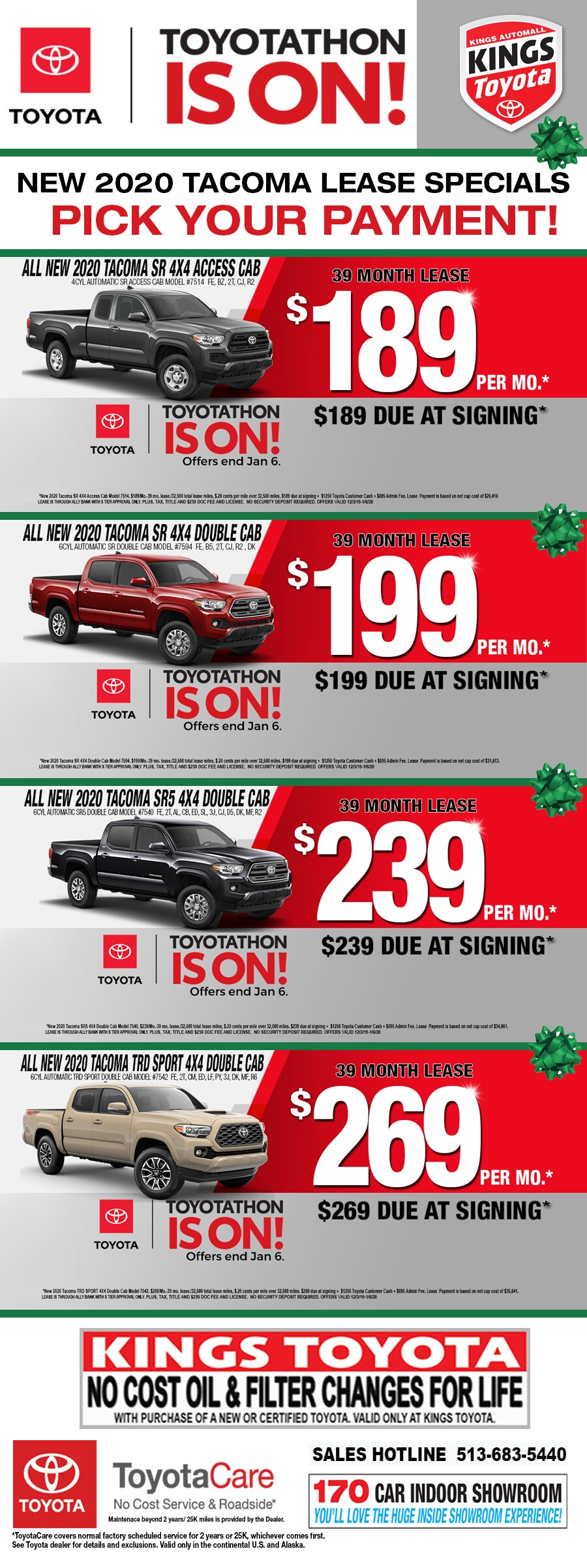 Tacoma Lease Specials