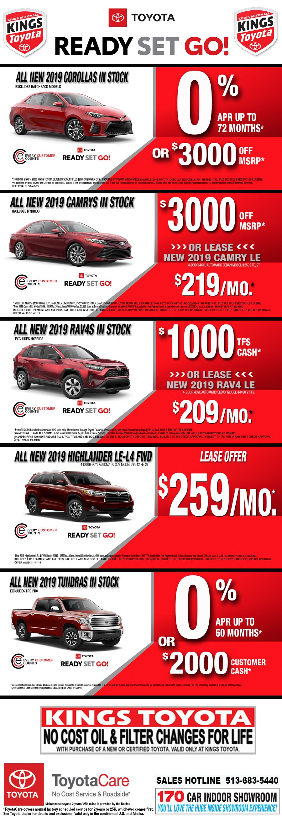 Ready Set Go Sales Event