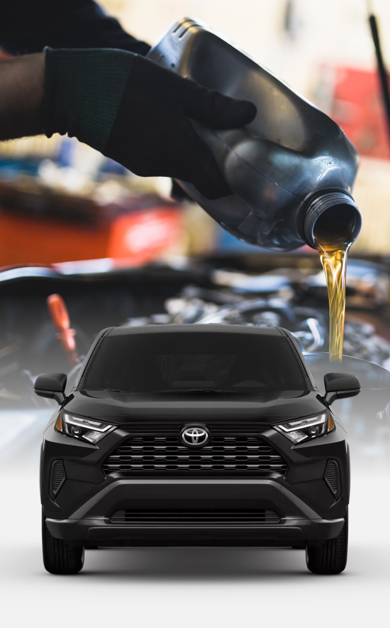 Toyota RAV4 SUV oil change