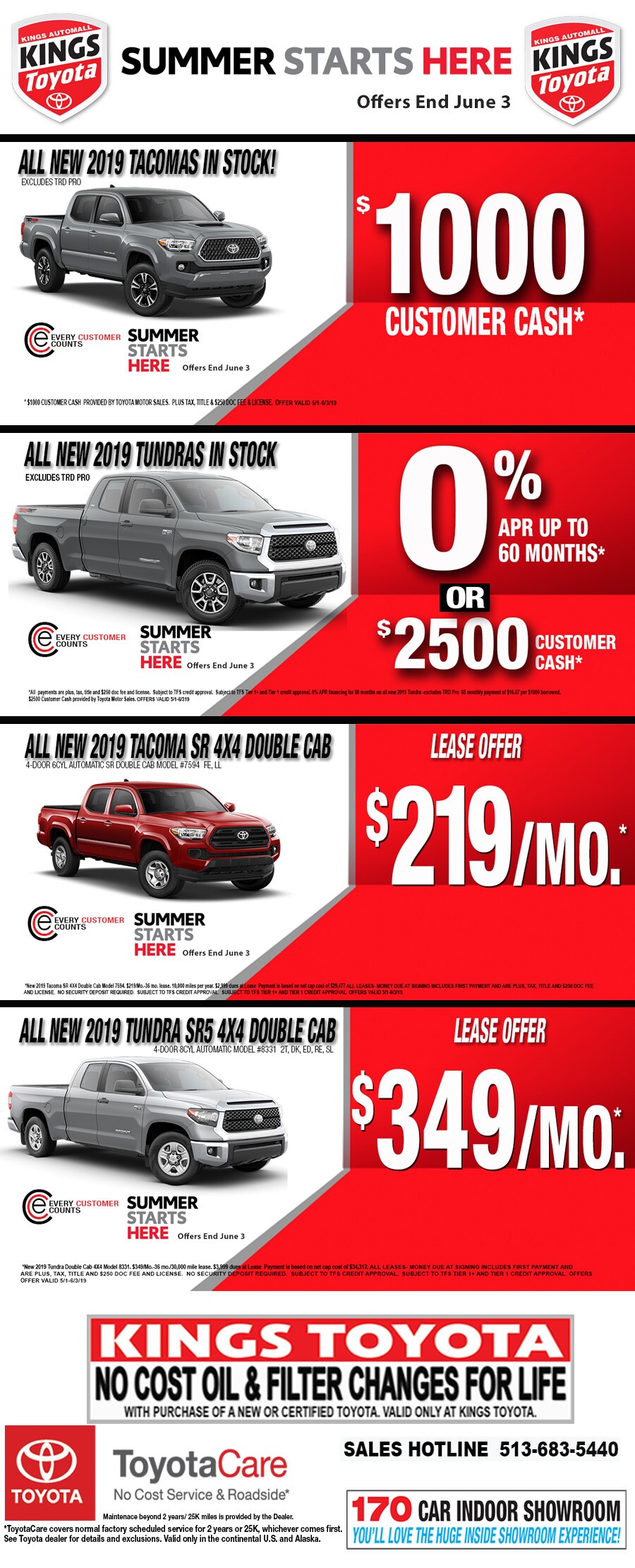 May Truck Specials